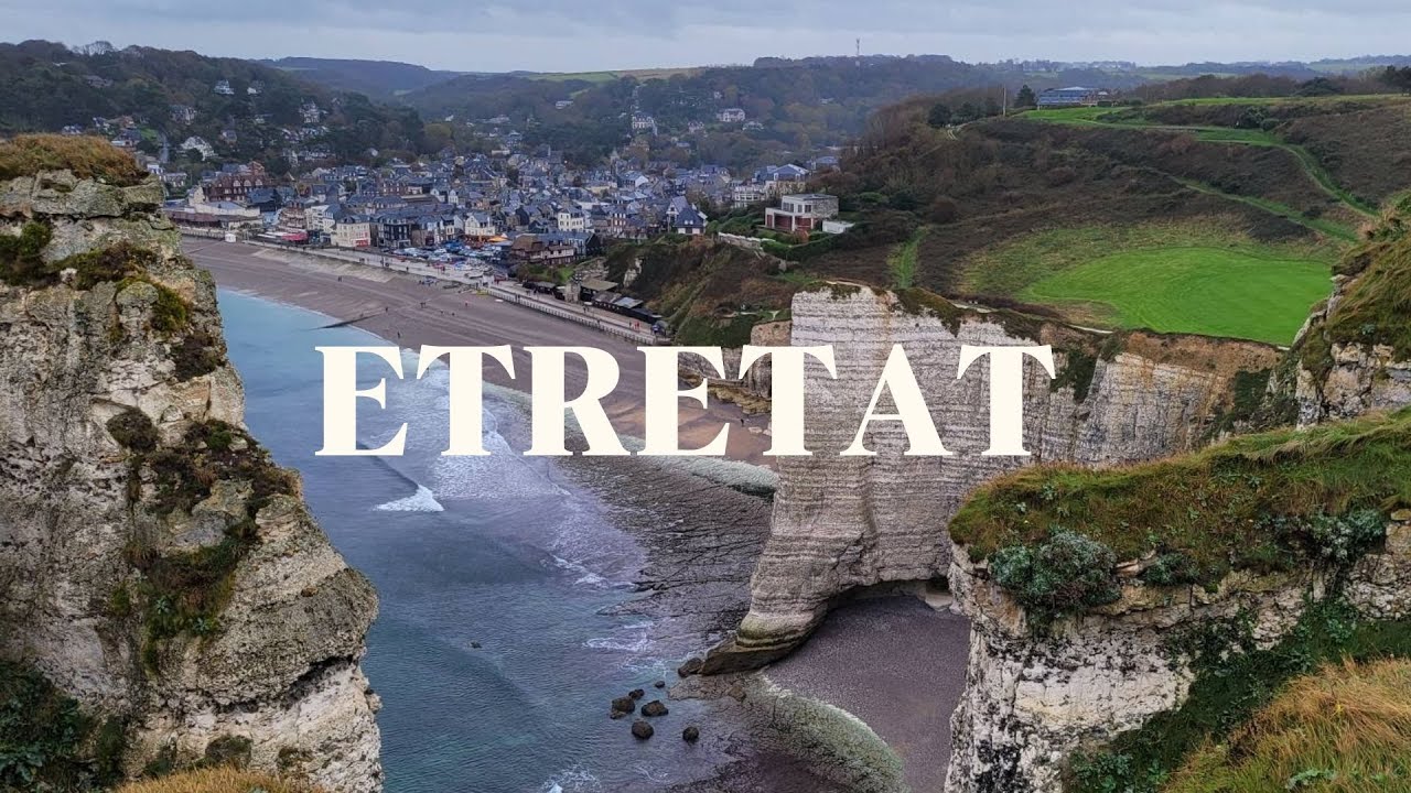 Etretat Normandy Франция. смотреть онлайн