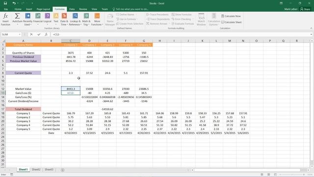 How to Create Basic Formulas in Excel 2016 смотреть онлайн