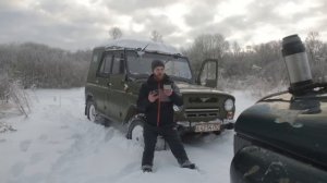 Козел и Охотник  | УАЗ 469 и УАЗ Хантер - абсолютно разные авто |  Атмосфера УАЗ 469 в зимнем лесу