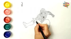 Как нарисовать человека Паука / Раскраска Человек паук / Раскраски Малышам