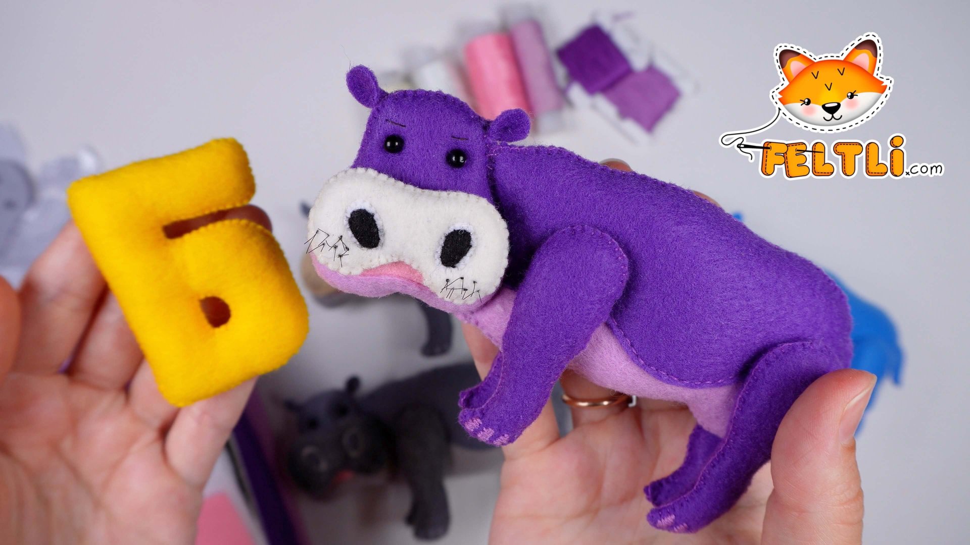 Мастер-класс Бегемот из фетра своими руками / Бегемотик своими руками / Азбука из фетра смотреть онлайн