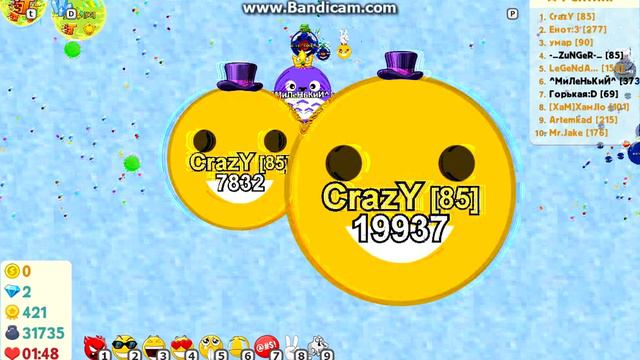 Зашол Захватил Агарио Голодные игры #1 CrazY