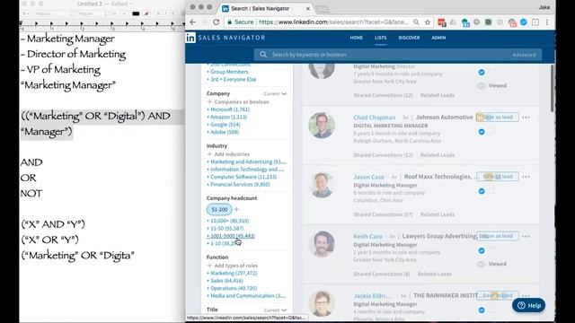 Using Booleans on Linkedin Sales Navigator - Advanced Training смотреть онлайн