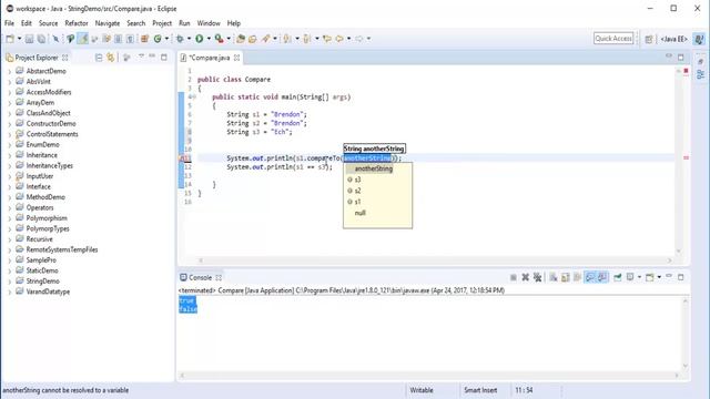 Java for beginners - Chapter 10 : String Comparison in java. String Concatenation in java. Part - 2 смотреть онлайн