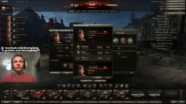 World of Tanks || 100% crew without gold. смотреть онлайн