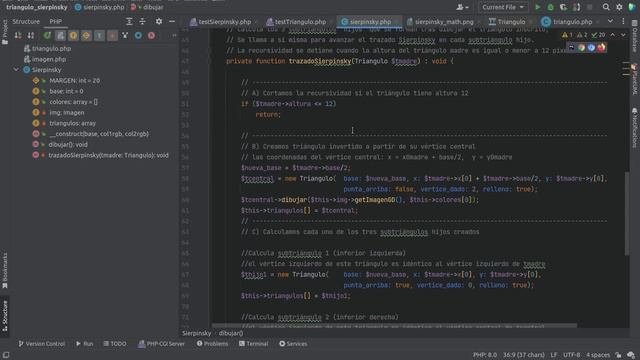 Dibujando un triángulo Sierpinsky con PHP y la librería GD - parte (2/3) смотреть онлайн