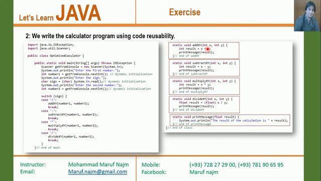 How to create methods in java programming Exercise 4 creating calculator смотреть онлайн