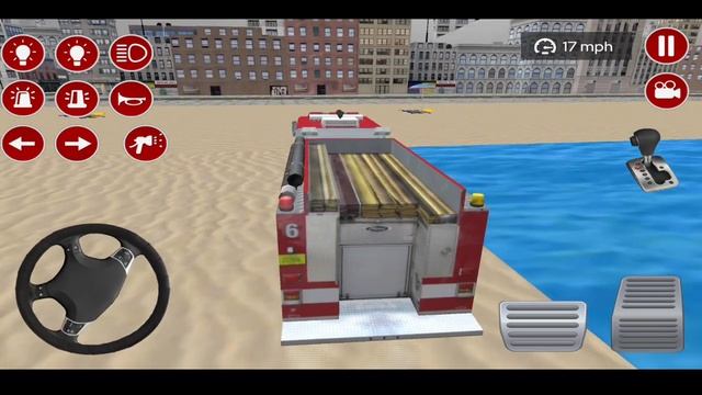 Emergency Fire Truck Simulator - Real Firefighter Truck Driving - Android Gameplay смотреть онлайн