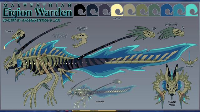 What Eigion Warden Could’ve Been // Eigion Warden/Malveathian Concept Arts || Creatures Of Sonaria