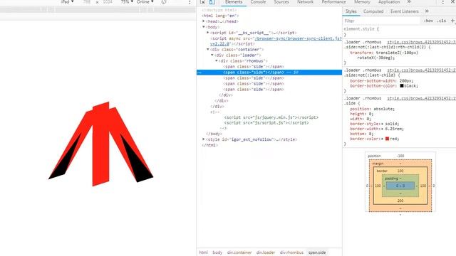 Pure CSS Rhombus Tutorial - web development смотреть онлайн