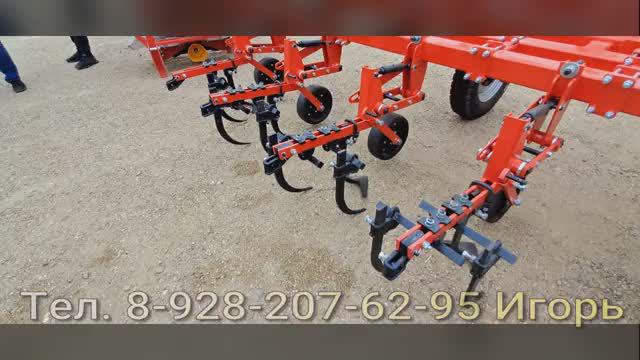 Культиватор КРН 8,4. Складной междурядный культиватор. смотреть онлайн