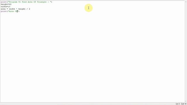How to find area of triangle in python : Python Tutorial смотреть онлайн
