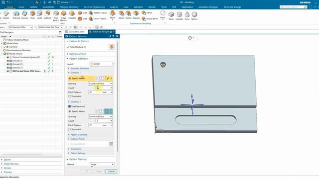 NX Modeling Tips (Modeling): Carefully position sketch on face смотреть онлайн