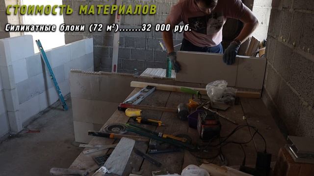 Строим дом. Стоимость межкомнатных перегородок из СИЛИКАТНЫХ БЛОКОВ. смотреть онлайн