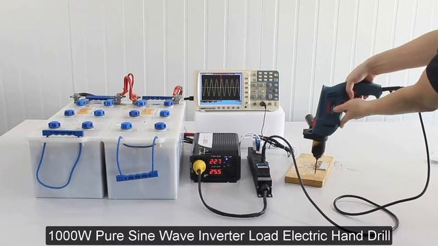 XIJIA SWIPOWER  1000W Pure Sine Wave Inverter Load Electric Hand Drill