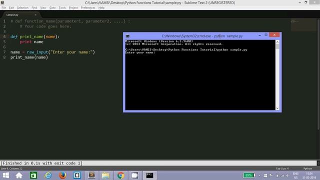 Step 1.4: Basic python function example смотреть онлайн