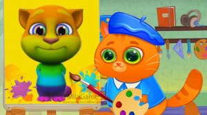 Мой Говорящий Том 2 #40 друзья Анджела Ухаживаем за питомцем #Том_2 #Том