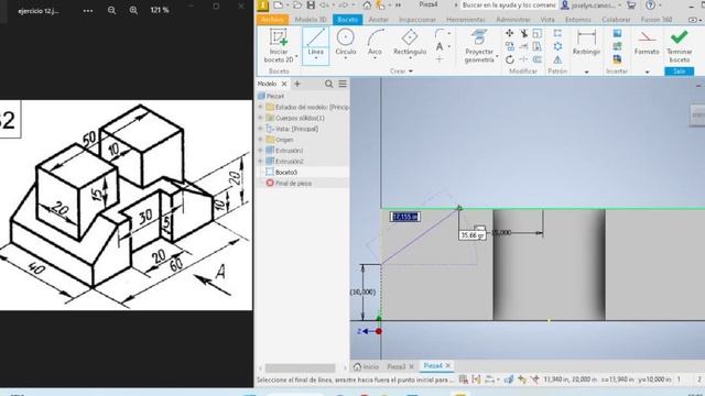 ✔️Dibujo 3D Autodesk Inventor 2023 para principiantes - Ejercicio N°12✔️ смотреть онлайн