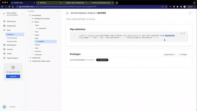 Pushing data into Snowflake via Snowpipe using Apache NiFi смотреть онлайн