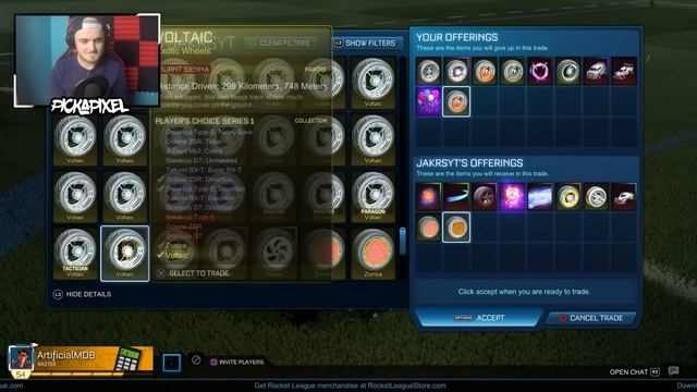 *I LOST WHITE ZOMBAS* | CRAZIEST BLIND TRADING ON YOUTUBE! | "RICH" BLIND TRADING IN ROCKET LEAGUE! смотреть онлайн