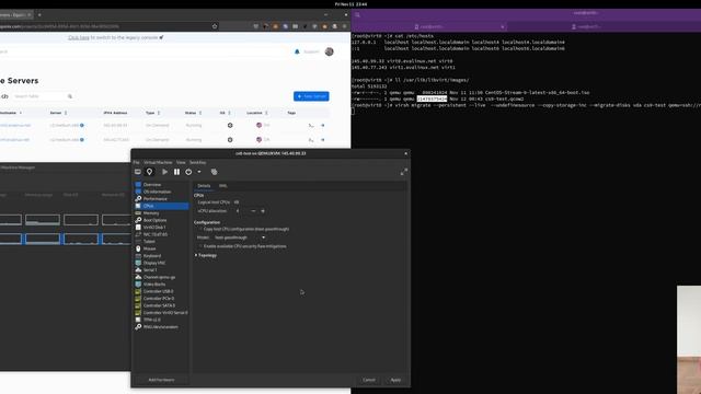 Migración de maquinas virtuales sin sistema de archivos distribuido con libvirt + KVM/qemu en Linux смотреть онлайн