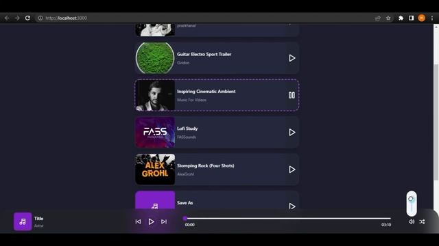 Custom music player with React and Tailwind | React Components #2 смотреть онлайн