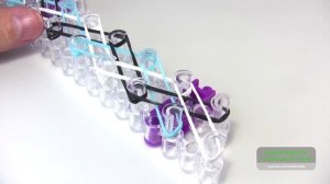 Браслет ДВОЙНАЯ КОСИЧКА ▲▼▲▼ из резинок на станке ▲▼▲▼ Как плести из резинок Rainbow loom