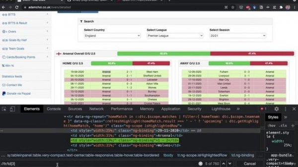 14. Project #4 Scraping JavaScript websites using ScrapySplash 3. Parsing