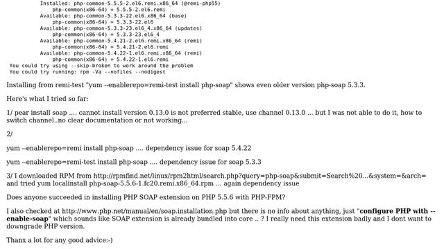 DevOps & SysAdmins: How to install SOAP extension on PHP-FPM 5.5.6 - dependency issue? смотреть онлайн