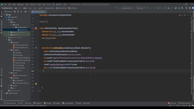 Click animation in Android Studio/Kotlin смотреть онлайн