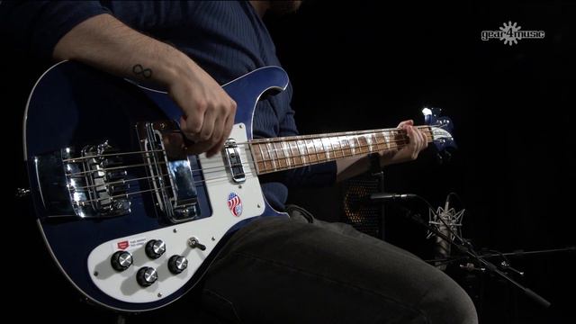 Rickenbacker 4003 Bass Guitar, Midnight Blue | Gear4music demo смотреть онлайн