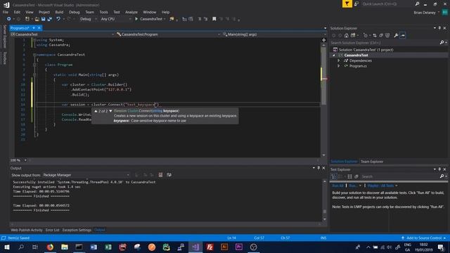 Apache Cassandra - Tutorial 20 - Datastax C# Driver смотреть онлайн