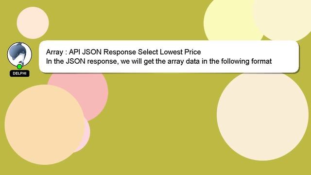 Array : API JSON Response Select Lowest Price смотреть онлайн