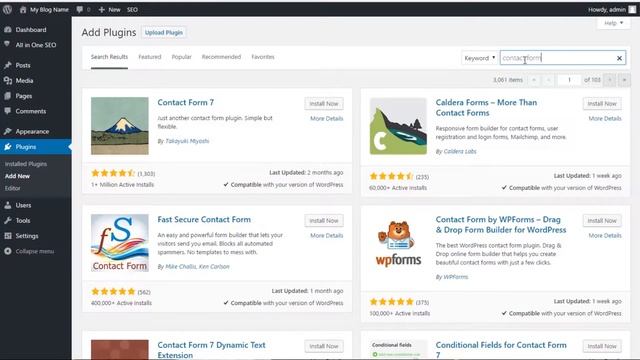 How to install a plugin in Wordpress using plugin search- cms wordpress plugins tutorial guide смотреть онлайн