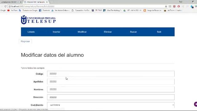 Sistema lista, registro, modificar, phalcon framework, wamp смотреть онлайн