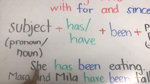 Present Perfect Progressive with For and Since смотреть онлайн