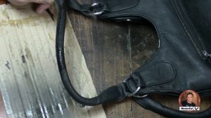 Эксперимент с жидкой кожей ручки на сумке .