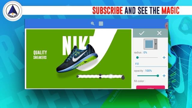 How To Design A Classic Nike Ads Flyer In Pixellab [Serene Arts] смотреть онлайн