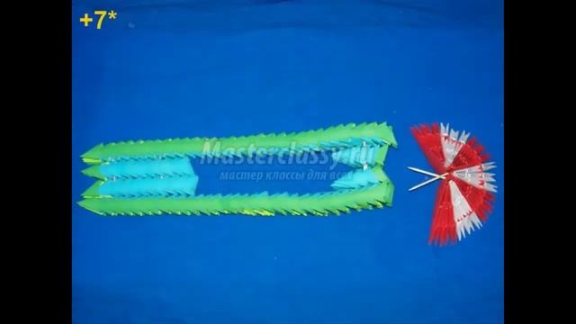 Модульное оригами. Паровоз. Мастер-класс. часть 3 смотреть онлайн