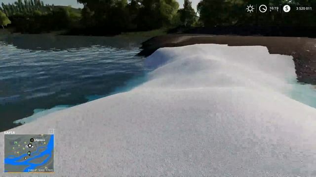 СЛОМАЛ КАМАЗ НА СТРОЙКЕ - ЗАСЫПАЛ ДОРОГУ и ЗАСТРЯЛ В ВОДЕ - FARMING SIMULATOR 19 смотреть онлайн