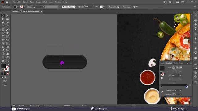Illustrator CC Tutorial | Graphic Design | Fast Food Poster Design?? . смотреть онлайн