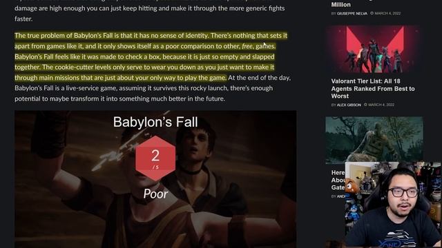 New Square Enix Live Service Babylon's Fall Is Dead On Arrival, Flops Worse Than Marvel's Avengers смотреть онлайн