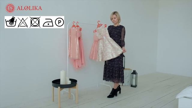 Как стирать нарядные платья? Инструкция от ALOLIKA! смотреть онлайн