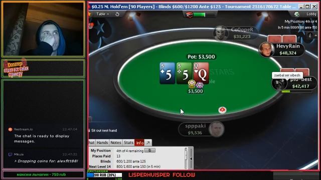 Хочу быть богатым! Играю на pokerstars смотреть онлайн