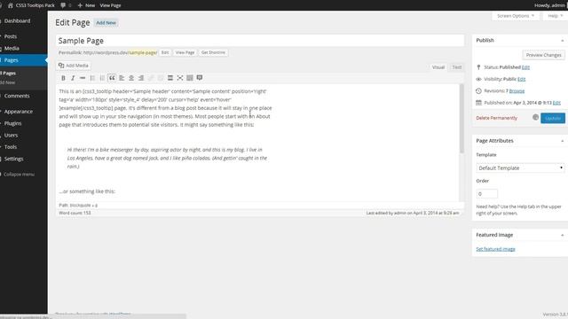CSS3 Tooltips For WordPress: Configure Tooltip смотреть онлайн