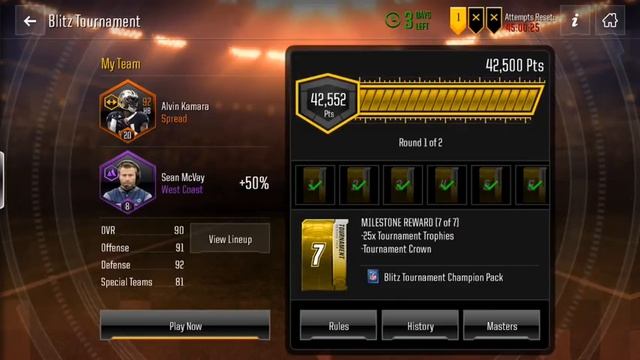 MADDEN NFL OVERDRIVE - ULTIMATE BLITZ TOURNAMENT GUIDE - HOW TO GET TO TIER 7 EFFICIENTLY! смотреть онлайн