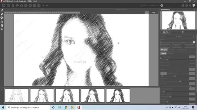 Trasformare una fotografia in un disegno artistico смотреть онлайн