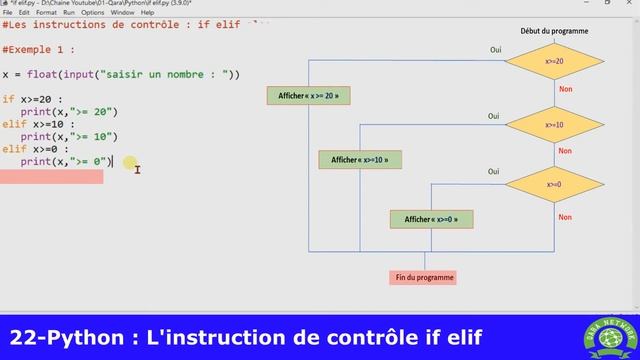 22 - Python [ Darija ] - L'instruction de contrôle : if elif смотреть онлайн
