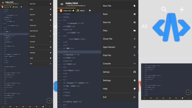 codingan auto rapi | cara menggunakan acode code editor android смотреть онлайн