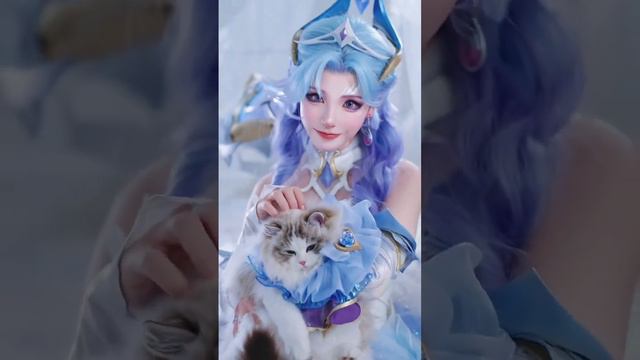 Милашка играет с котиком аниме косплей смотреть онлайн